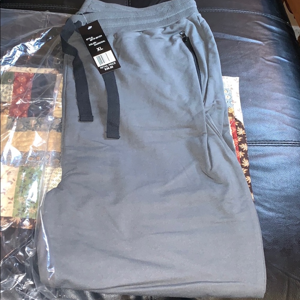 Brand New Men’s charcoal Joggers size: XL